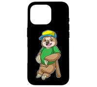 Sloth Baseball Baseball bat Sports Case for iPhone 16 Pro