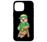 Sloth Baseball Baseball bat Sports Case for iPhone 16 Pro Max