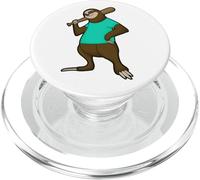 Sloth Baseball Baseball bat Sports PopSockets PopGrip for MagSafe