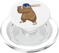 Sloth Baseball Baseball bat Sports PopSockets PopGrip for MagSafe