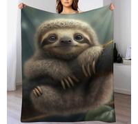 Sloth Blanket Anti Pilling Fleece Throw Blankets for Sofa Bed 3D Throws Soft Four Seasons Living Room Travel Outdoor180×200cm
