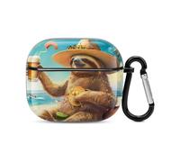 Sloth Bluetooth Headset Cover Hard Shell Earbuds Case Protective Cover Compatible with Airpods 3