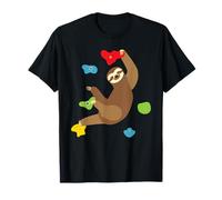 Sloth Bouldering Wall Climber Rock Climbing Mountaineer T-Shirt