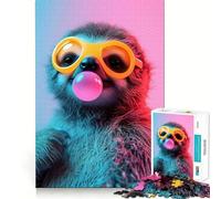 Sloth Bubblegum 1000 Piece Jigsaw Puzzles for Teenagers Jigsaw Mental Logic Toy Leisure Time Fine Edge 50x75cm
