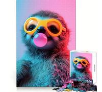 Sloth Bubblegum Jigsaw Puzzles 1000 Pieces for Teenagers Memory Upgrade Relaxing Fun Sharp Cut Art Collection Piece 38x52cm