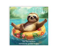 Sloth Calendar 2026, Large 12 x 12 inch Wall Calendar, Mindfulness Wall Calendar, Inspirational Sloth Gift