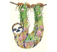 Sloth Card Daniel Mackie Designs 7 x 5 inches wrapped in cello with envelope