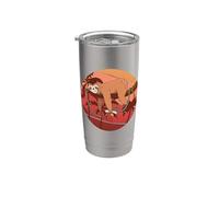 Sloth Chilled on the Tree with Exams Lazy Sloth Chilling Stainless Steel Insulated Tumbler