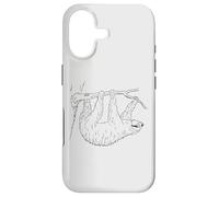 Sloth Chilling On Branch Cute Fancy Slow Slothy Sketch Case for iPhone 17