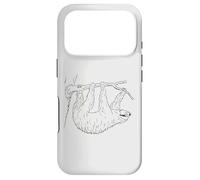 Sloth Chilling On Branch Cute Fancy Slow Slothy Sketch Case for iPhone 17 Pro