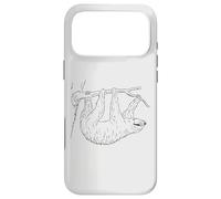 Sloth Chilling On Branch Cute Fancy Slow Slothy Sketch Case for iPhone 17 Pro Max