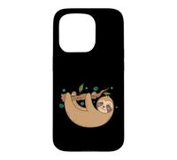 Sloth chilling on Branch lazy Nature Case for iPhone 15 Pro