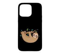 Sloth chilling on Branch lazy Nature Case for iPhone 15 Pro Max