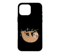 Sloth chilling on Branch lazy Nature Case for iPhone 16 Pro Max