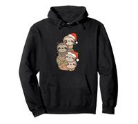 Sloth Christmas Christmas Tree Animals Cute Sloths Pullover Hoodie