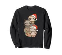 Sloth Christmas Christmas Tree Animals Cute Sloths Sweatshirt