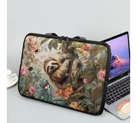 Sloth Climbing Laptop Sleeve for Teens Girls 17 Inch Shockproof Protective Computer Sleeve Cover Cute Tablet Bag for Boys