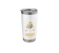 Sloth Coffee Retired Cybersecurity Analyst Stainless Steel Insulated Tumbler