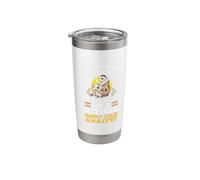 Sloth Coffee Retired Supply Chain Analyst Stainless Steel Insulated Tumbler