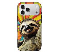 Sloth Colorful Lightweight Phone Cases Compatible with iPhone 17/17 Air/17 Pro/17 Pro Max Protective Covers