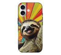 Sloth Colorful Lightweight Phone Cases Compatible with iPhone 17/17 Air/17 Pro/17 Pro Max Protective Covers