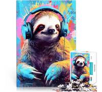 Sloth Colorful1000 Piece Jigsaw Puzzles for teenagers Jigsaw Train your brain and hands is ideal as gifts for the whole family 38x26cm