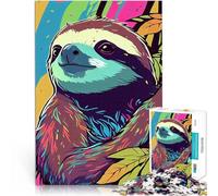 Sloth ColorfulPuzzles for teenagers 1000 Piece Educational Games Home Decoration for is ideal as a gift for the whole family 38x26cm