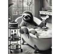 Sloth Composition Notebook | 120 Pages College Ruled, 7.5” x 9.25” | Cute Matte Journal for School, Writing, Drawing, Students & Animal Lovers: Design #4