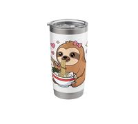Sloth Coquette Cute Kawaii Noodle Ramen Stainless Steel Insulated Tumbler