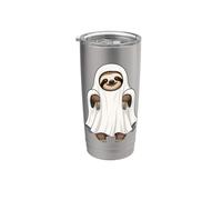 Sloth Dressed As A Ghost Halloween Stainless Steel Insulated Tumbler