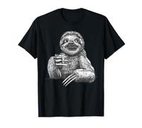 Sloth Drinking Coffee Slow Morning Mood T-Shirt