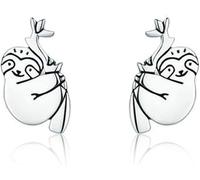Sloth Earrings Sloth Stud Earrings Silver Ear Studs Lovely Animal Stud Earrings Gift for Girls Women