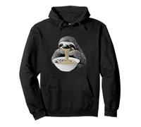 Sloth Eating Ramen Noodles Funny Foodie Animal Lover Pullover Hoodie