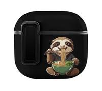 Sloth Eating Ramen Trendy Bluetooth Earbuds Protector Printed Wireless Earbud Case Covers Compatible with Airpods 4