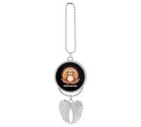Sloth Energy Saving Mode Car Rear View Mirror Pendant for Women Charm Decor Interior Hanging Accessories