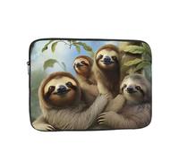 Sloth Family Laptop Case 12 inch, Shockproof Protective Computer Sleeve Cover Water Resistant Laptop Bag Carrying Tablet Cover Briefcase Handbags Gifts for Men Women