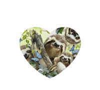 Sloth Family Printing 10 Pieces Air Freshener Car Hanging Cards Air Freshener Sheets With Rope For Cars Home