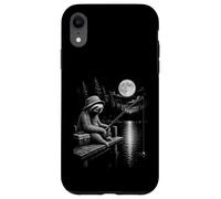 Sloth Fishing Under Full Moon Night Lake Design Case for iPhone XR