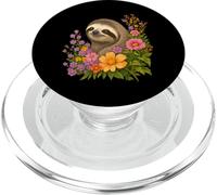 Sloth Flower Floral Cute Sloth Lover PopSockets PopGrip for MagSafe