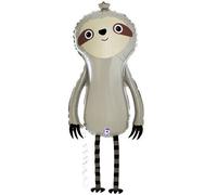 Sloth Foil Balloon Standing 99cm Tall - Helium Inflation Required