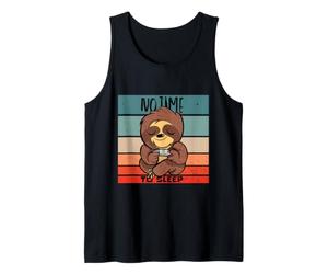 Sloth Gaming Controller Relaxed no Sleep Funny Cozy Gaming Tank Top