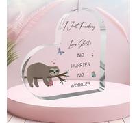 Sloth Gifts For Women Positive Sloth Stuff Sloth Acrylic Plaque Sloth Ornaments Sloth Gifts For Men Friends Boys Girls Colleagues Sloths Lovers Gifts