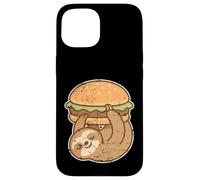 Sloth Hanging On Burger Cartoon Case for iPhone 15