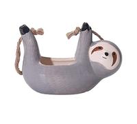 Sloth Hanging Planter, Hanging Planter Basket, Indoor Outdoor Flower Pots, Plant Containers Ceramic Wall Hanging Planter Indoor For Succulent, Cactus, Air Plants, House Hanging Pots