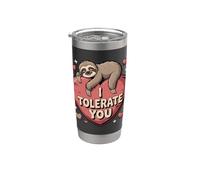 Sloth Heart I Tolerate You Stainless Steel Insulated Tumbler
