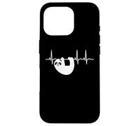 Sloth Heartbeat EKG Cool Sloth Case for iPhone 16 Pro