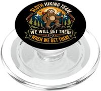 Sloth Hiking Team We Will Get There When We Get There PopSockets PopGrip for MagSafe