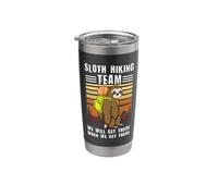 Sloth Hiking Team We Will Get There When We Get There Stainless Steel Insulated Tumbler
