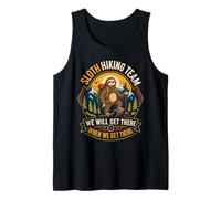 Sloth Hiking Team We Will Get There When We Get There Tank Top