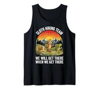 Sloth Hiking Team We Will Get There When We Get There Tank Top